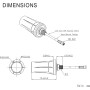 Bingfu Antena 4G LTE para Exteriores 5dBi Impermeable Antena de Montaje en Pared con SMA Hembra a Doble SMA Macho Cable Divisor