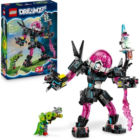 LEGO DREAMZzz 2 en 1 Mateo vs. Meca con Cibercerebro - Robot de Juguete Modular Convertible a Figura de Escorpion - Minifiguras
