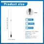 Tuesoa Detalles del Plata UHF 400-470 MHz 200W 5.5Db Sl-16-259 Antena de Radio de Coche Movil