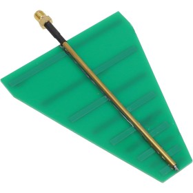 Antena diseñada específicamente para aplicaciones de banda ultra ancha que cubren un espectro de frecuencia desde el punto tres,
