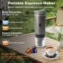 Máquina de café expreso portátil,Cafetera Portátil Cápsula de Espresso 3 en 1,15 bar,7500mAh,Autocalentamiento,compatible con