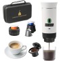 Máquina de café expreso portátil,Cafetera Portátil Cápsula de Espresso 3 en 1,15 bar,7500mAh,Autocalentamiento,compatible con