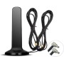 Tuesoa Antena gsm 4G 5G 600-6000MHz 12DBi Antena de Base MagnéTica Omni de Alta Ganancia para CPE (SMA Macho)