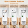 Máquina de café expreso portátil,Cafetera Portátil Cápsula de Espresso 3 en 1,15 bar,7500mAh,Autocalentamiento,compatible con