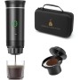 Máquina de café expreso portátil,Cafetera Portátil Cápsula de Espresso 3 en 1,15 bar,7500mAh,Autocalentamiento,compatible con