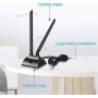Silriku Antena 4G LTE TS9 C Base Magnética MIMO Antena 6DBi para MiFi Mobile Hotspot Router E5577 E5573 (TS9)