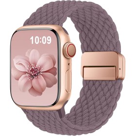 Higgs Correa Deportiva de Nylon Elástico Compatible con Apple Watch 38mm/40mm/41mm/42mm/44mm/45mm/46mm/49mm Unisex -Correas para