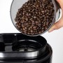 Caso 1848 - Cafetera con molinillo, acero inoxidable, color negro