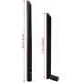 Futheda 2 Piezas Antena 4G LTE SMA Macho Antena 6dBi Compatible con 4G LTE Wireless CPE Router Hotspot Cellular Gateway