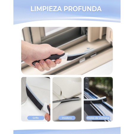Cleangor Cepillo Juntas, Cepillo Limpieza Hogar, Cepillo de Limpieza, Cepillo Limpieza Ducha, Cepillo Juntas Azulejos, Cepillo