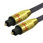 Unnderwiss cable optico audio digital 2m Toslink Cable optico Tecnología envolvente ac3 y dts Apto para televisores, PC, equipos