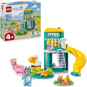 LEGO Bluey Diversión en el Parque de Juegos con Bluey y Chloe - Juguete Educativo para Niñas y Niños de 4+ Años - 2 Minifiguras