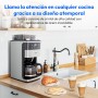 MEDION Cafetera eléctrica de con molinillo y jarra de cristal (1,5 l, máx. 12 tazas, 8 niveles de molienda, máx. 1050 W,