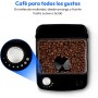 MEDION Cafetera eléctrica de con molinillo y jarra de cristal (1,5 l, máx. 12 tazas, 8 niveles de molienda, máx. 1050 W,