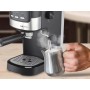 beper P101CAF100 Cafetera Espresso Duetta, 1100W, Compatible con monodosis y café en polvo, Cafetera con brazo de salida doble,