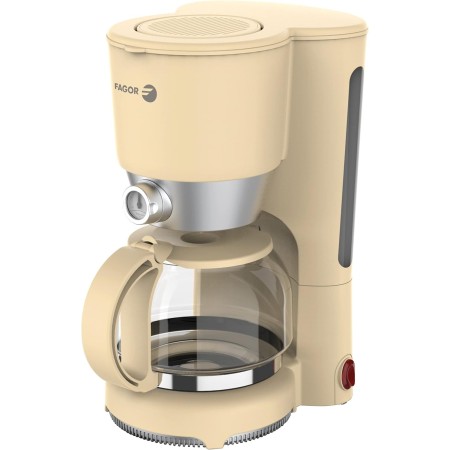 Fagor cafetera de goteo eléctrica colección Vinttage Crema. 870W de potencia, capacidad de 1.25L y precioso exterior color crema