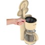 Fagor cafetera de goteo eléctrica colección Vinttage Crema. 870W de potencia, capacidad de 1.25L y precioso exterior color crema