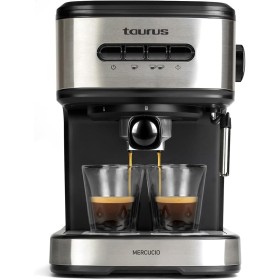 Taurus Mercucio - Cafetera espresso 20 Bar, programable, parada automática, 850W, BPA free, apagado automático, 1.50L,