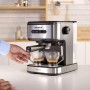 Taurus Mercucio - Cafetera espresso 20 Bar, programable, parada automática, 850W, BPA free, apagado automático, 1.50L,