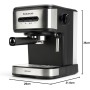Taurus Mercucio - Cafetera espresso 20 Bar, programable, parada automática, 850W, BPA free, apagado automático, 1.50L,