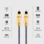 Unnderwiss cable optico audio digital 2m Toslink Cable optico Tecnología envolvente ac3 y dts Apto para televisores, PC, equipos
