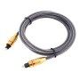Unnderwiss cable optico audio digital 2m Toslink Cable optico Tecnología envolvente ac3 y dts Apto para televisores, PC, equipos