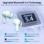 Auriculares Inalámbricos Bluetooth, 2025 Auriculare Bluetooth 5.4 HiFi Estéreo con 4 ENC Mic, Cascos Inalambricos Bluetooth