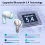Auriculares Inalámbricos Bluetooth, 2025 Auriculare Bluetooth 5.4 HiFi Estéreo con 4 ENC Mic, Cascos Inalambricos Bluetooth