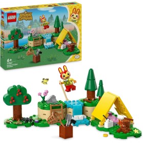 LEGO Animal Crossing Actividades al Aire Libre con Coni Juguete de Construcción Creativa con Tienda de Campaña y Minifigura de
