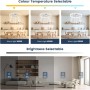 Nalezuns ventilador techo, ventiladors de techo LED con iluminación, 3 temperaturas de color y 6 velocidades lampara ventilador,