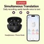 Auriculares de traducción AI Lenovo LP25 inalámbricos Bluetooth 5,4 ca