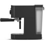 Solac - Cafetera Espresso INOX 2en1 20 Bar | Sistema Doble Salida y Super Crema | Bandeja Calientatazas | Vaporizador Orientable
