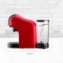 Ufesa Bellagio Cafetera Espresso Multicápsulas 3 en 1 para Nespresso, Dolce Gusto o Café Molido, Panel Táctil Digital con 7