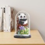 XIMKONTER Panda Garden - Bloques de construcción de panda con flores, flores y plantas con tapa antipolvo