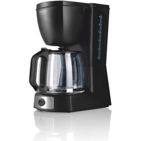 HAEGER CAFÉ Noir - Cafetera de Goteo, Capacidad 12 Tazas, 680W de Potencia, Placa calentado para Mantener el Calor, indicador de
