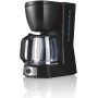 HAEGER CAFÉ Noir - Cafetera de Goteo, Capacidad 12 Tazas, 680W de Potencia, Placa calentado para Mantener el Calor, indicador de