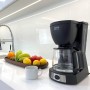 HAEGER CAFÉ Noir - Cafetera de Goteo, Capacidad 12 Tazas, 680W de Potencia, Placa calentado para Mantener el Calor, indicador de