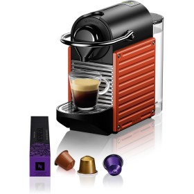 Krups Nespresso Pixie - Cafetera monodosis de cápsulas Nespresso, compacta y robusta, 19 bares, apagado automático, espressos y