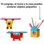 LEGO Classic Caja Feliz Creativa de Ladrillos de Colores Surtidos, Set para Construir Animales de Juguete, Figura de Pájaro,