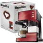 Cafetera para espresso, cappuccino y latte Breville PrimaLatte | Bomba italiana con 15 bar | Adecuado para café molido y