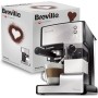 Cafetera para espresso, cappuccino y latte Breville PrimaLatte | Bomba italiana con 15 bar | Adecuado para café molido y