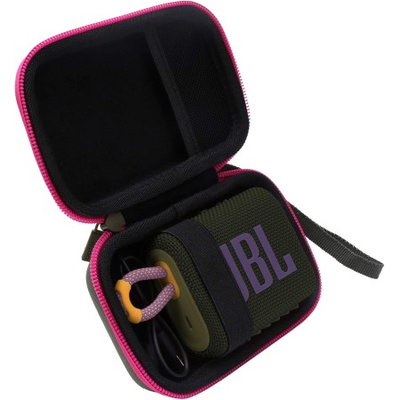 co2CREA Duro Viajar Caja Estuche Funda para JBL GO 4 Altavoz inalámbrico portátil con Bluetooth (Funda Solo)