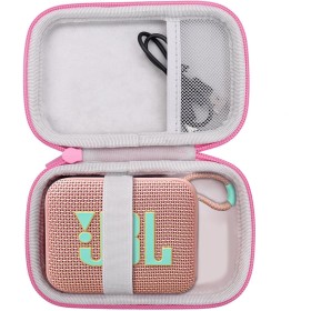 co2CREA Duro Viajar Caja Estuche Funda para JBL GO 4 / JBL GO 3 / Go 3 Eco Altavoz inalámbrico portátil con Bluetooth（Funda