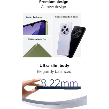 Xiaomi Redmi 14C NFC Handy 120Hz 6.88" Display, 8+256GB Smartphone Ohne mit Helio G81 Ultra Prozessor und 50MP AI Dual Kamera