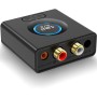 1Mii Receptor Bluetooth 5.1 HiFi, Adaptador Bluetooth Audio Salida Jack AUX 3.5 mm/RCA, con Modo de Graves, Conexión Dual para
