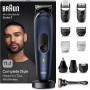 Braun Recortadora Todo En Uno Series 7 AIO7565, Kit De Styling 13en1 Para Barba, Pelo, Orejas, Nariz y Cuerpo, 14 Longitudes,