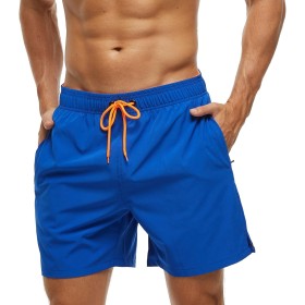 EDOTON Bañador Hombre para Hombre con Bolsillo con Cremallera Impermeable de Secado Traje de Baño Rápido Pantalones Cortos de