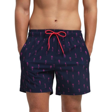 EDOTON Bañador Hombre para Hombre con Bolsillo con Cremallera Impermeable de Secado Traje de Baño Rápido Pantalones Cortos de