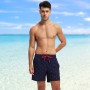 EDOTON Bañador Hombre para Hombre con Bolsillo con Cremallera Impermeable de Secado Traje de Baño Rápido Pantalones Cortos de