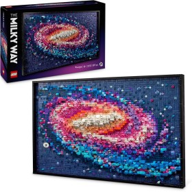 LEGO Art Galaxia Vía Láctea Arte Mural y Decoración de Pared para el Salón y Hogar, Regalo Creativo de Astronomía para Hombres y